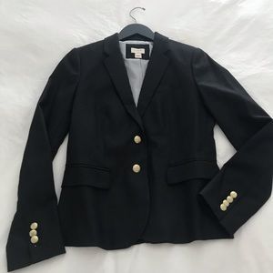 J Crew Factory Black Wool Blazer